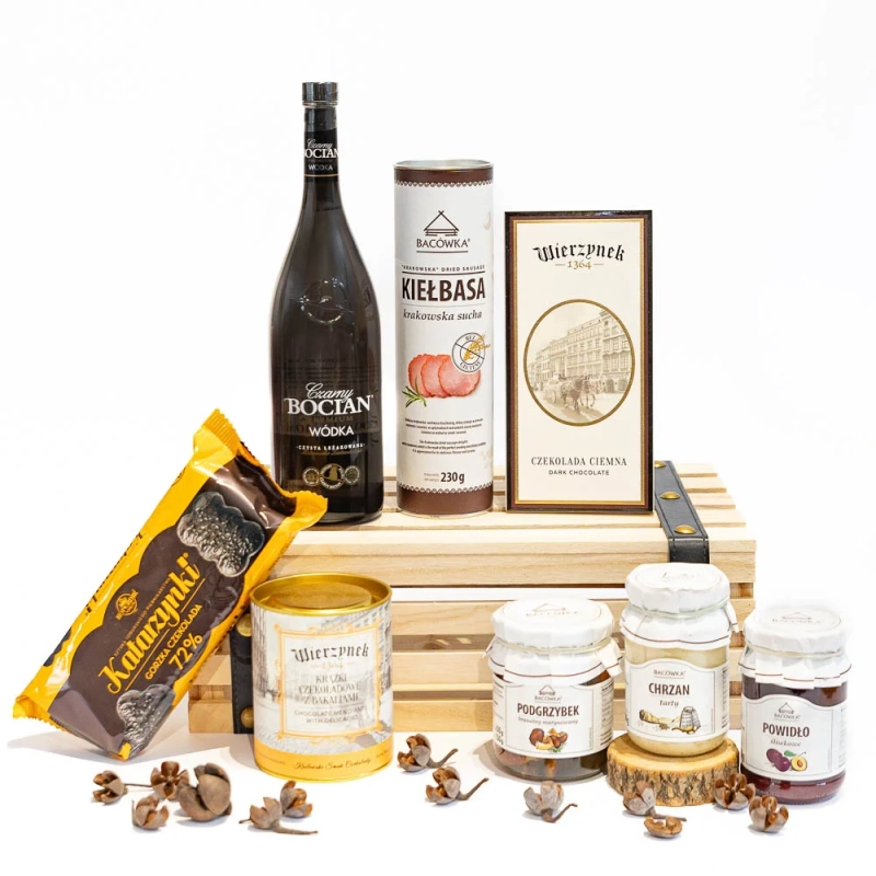 Kosz prezentowy wytrawny