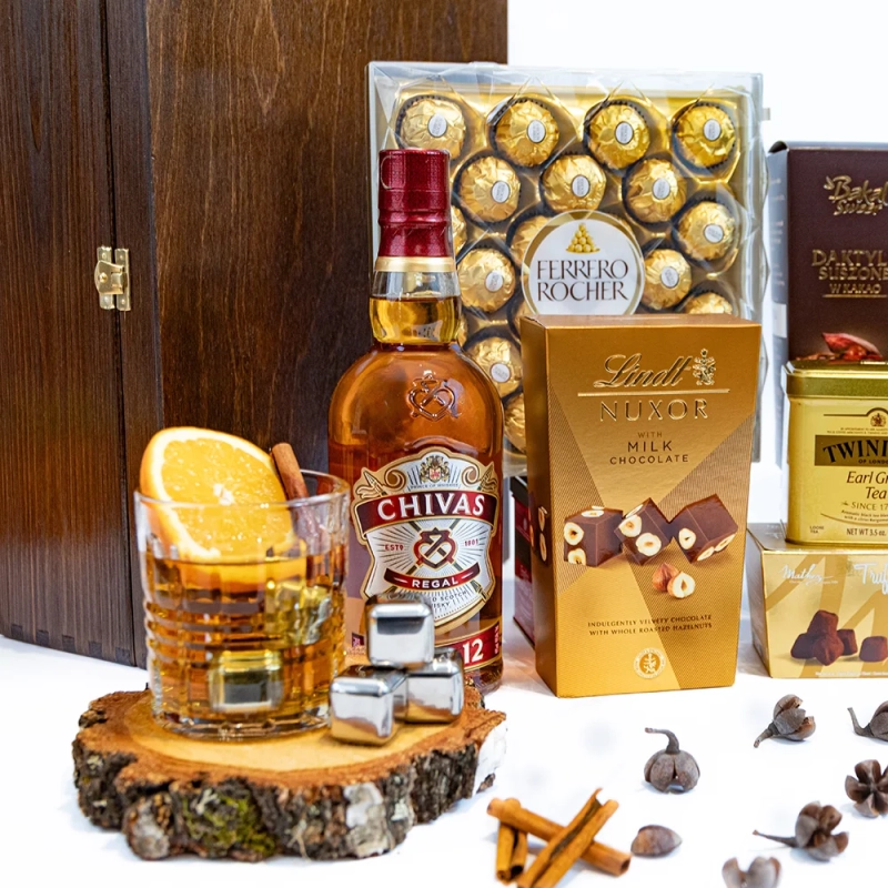 skrzynka prezentowa z whisky