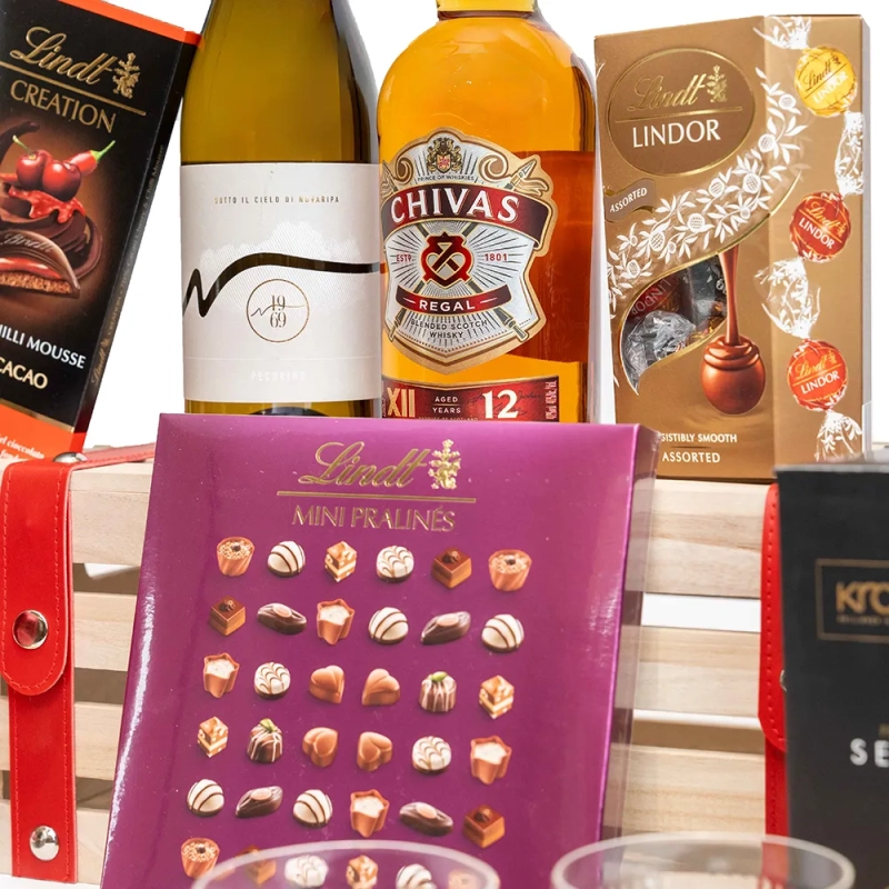 Kosz prezentowy na 25 rocznicę ślubu