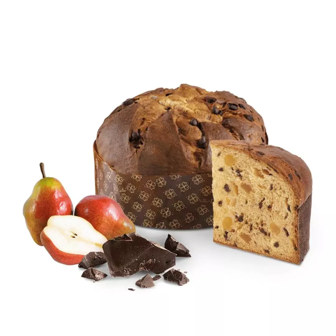 babka panettone z gruszkami i czekoladą 500g