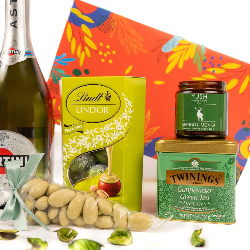 zestaw prezentowy ze świeczką