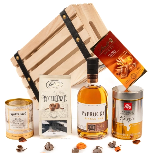 Elegancki prezent dla lekarza (skrzynka z czerwonymi pasami)