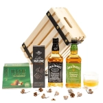 Zestaw prezentowy męski - Dava (skrzynka z czerwonymi pasami)