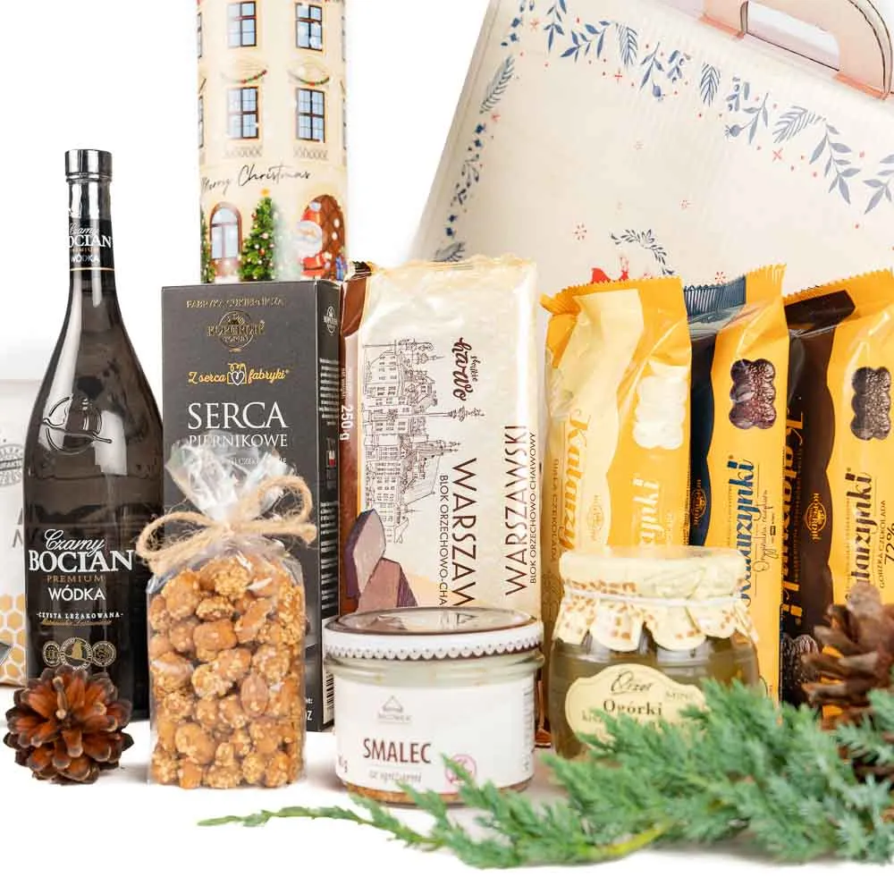 prezent świąteczny z polskimi produktami