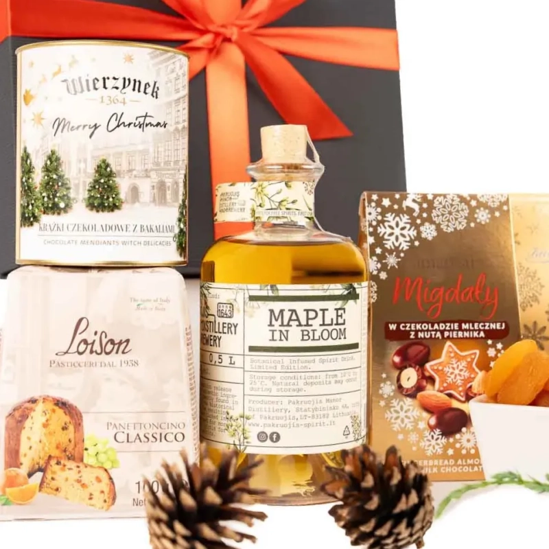 prezent świąteczny z likierem klonowym