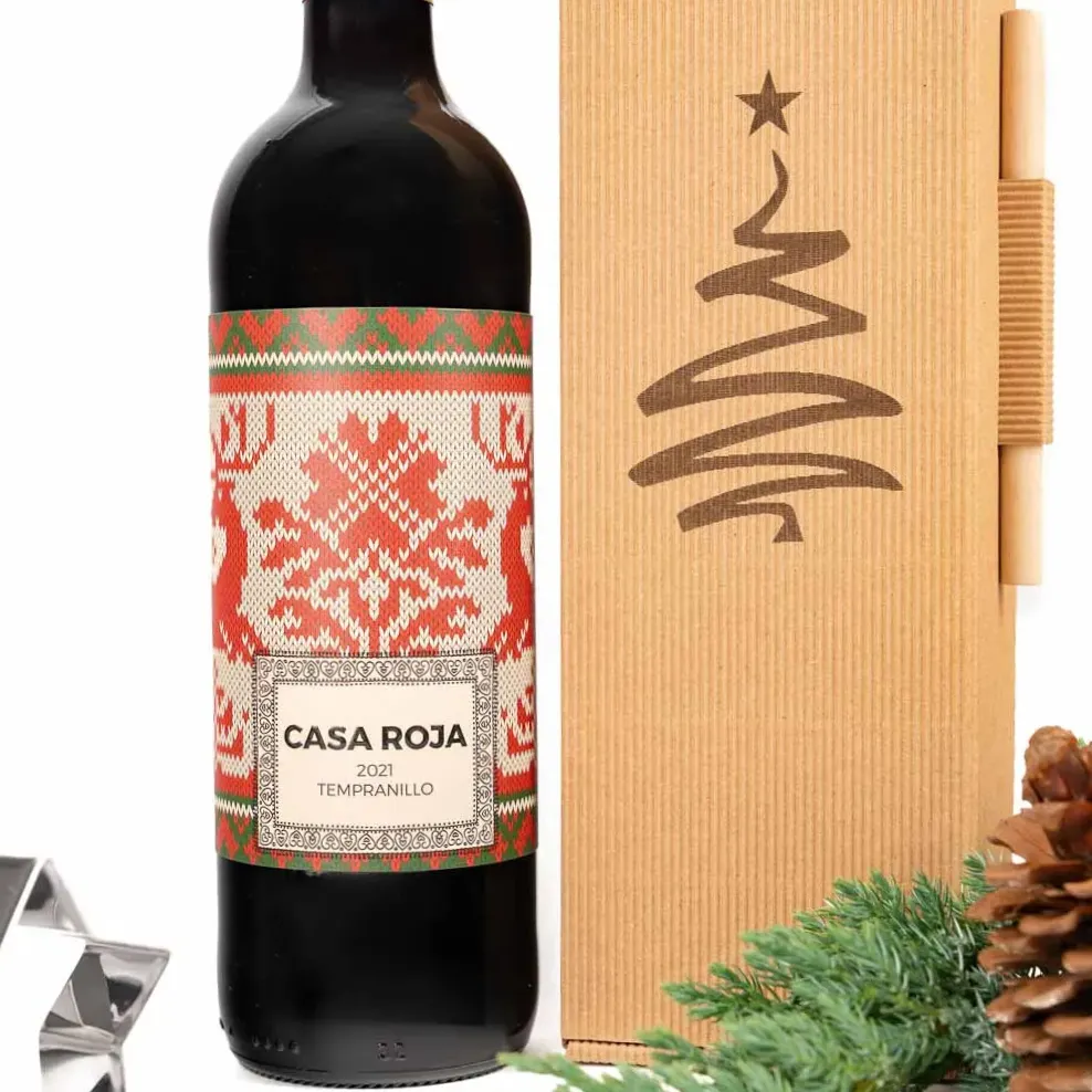 wino na prezent świąteczny
