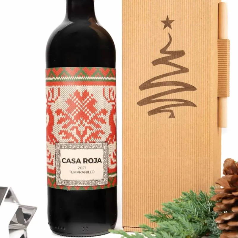 wino na prezent świąteczny