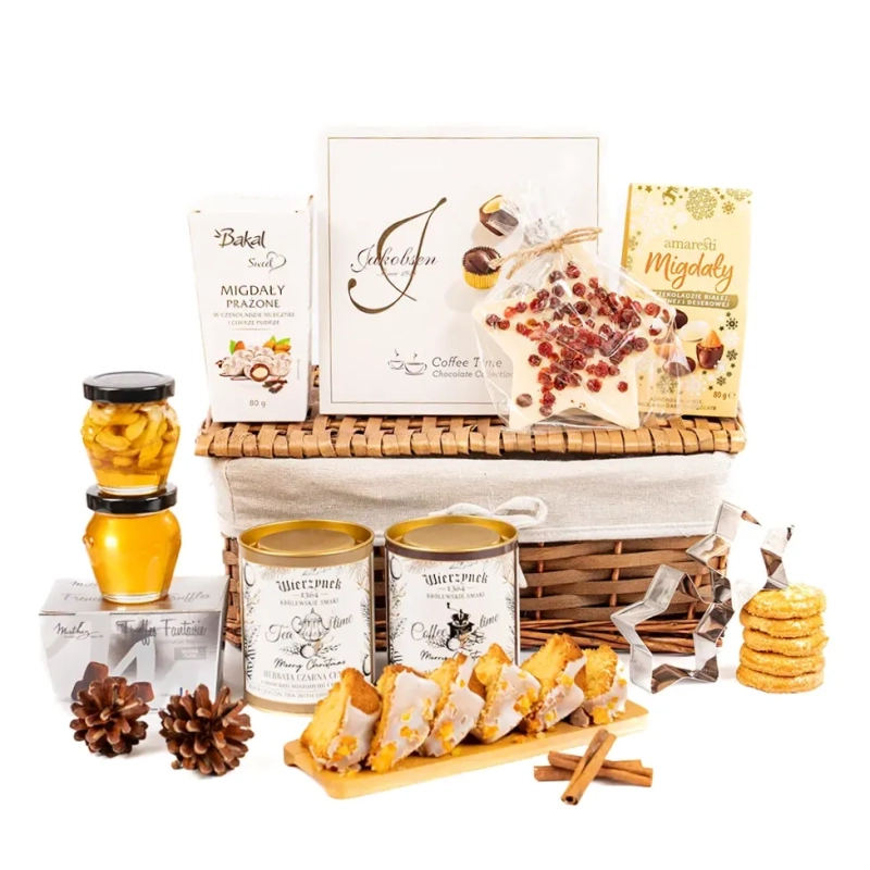 zestaw świąteczny z herbatą i miodem