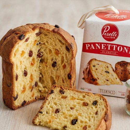 puszyste włoskie panettone ze skórką pomarańczy