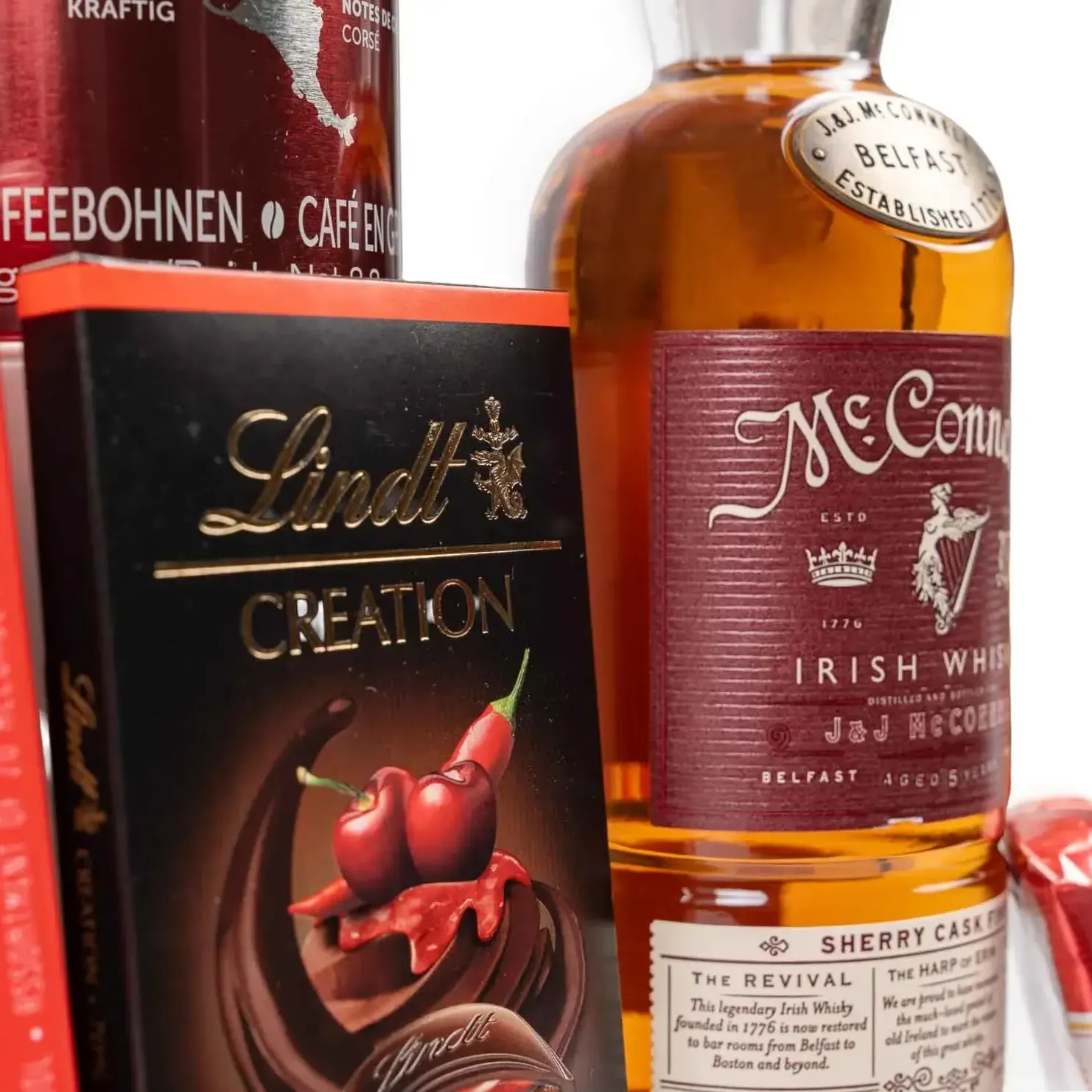 whisky mcconnels sherry i czekolada lindt chili creation