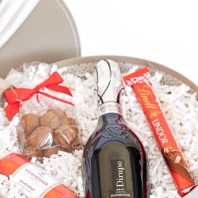 kosz prezentowy z prosecco - Dirupo