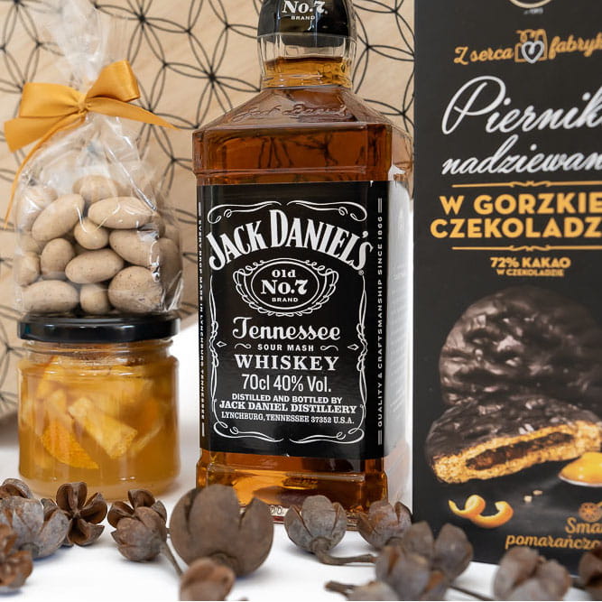 Kosz prezentowy z whisky - Jack