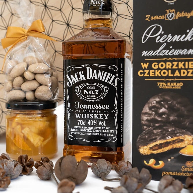 Kosz prezentowy z whisky - Jack