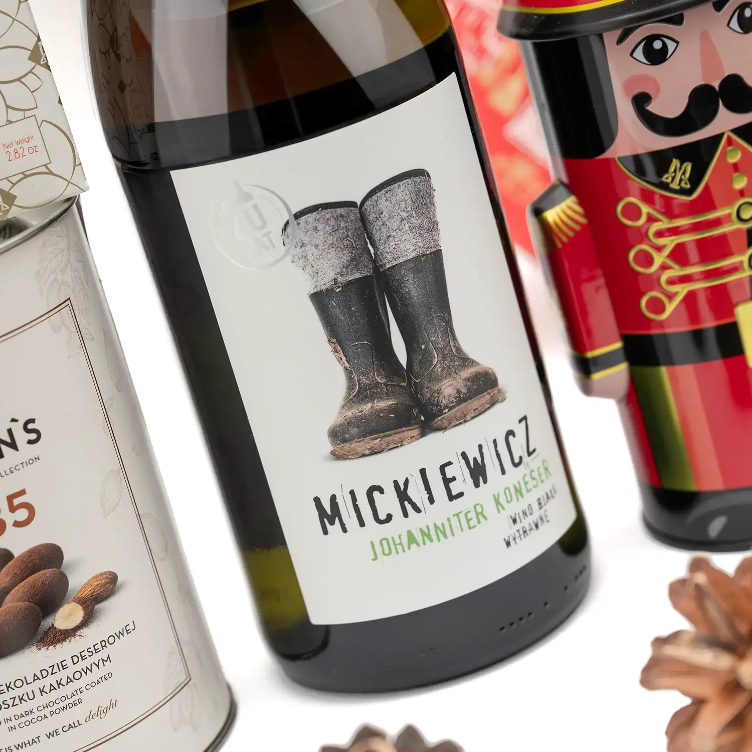 zestaw świąteczny z polskim winem Mickiewicz