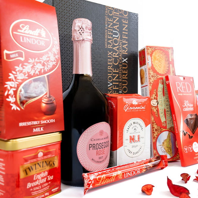 Luksusowy kosz prezentowy z prosecco - Matilda