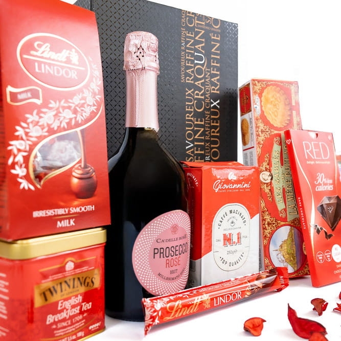 Luksusowy kosz prezentowy z prosecco - Matilda