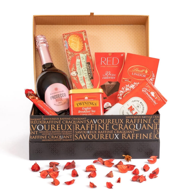 Luksusowy kosz prezentowy z prosecco - Matilda
