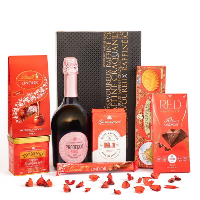 Luksusowy kosz prezentowy z prosecco - Matilda