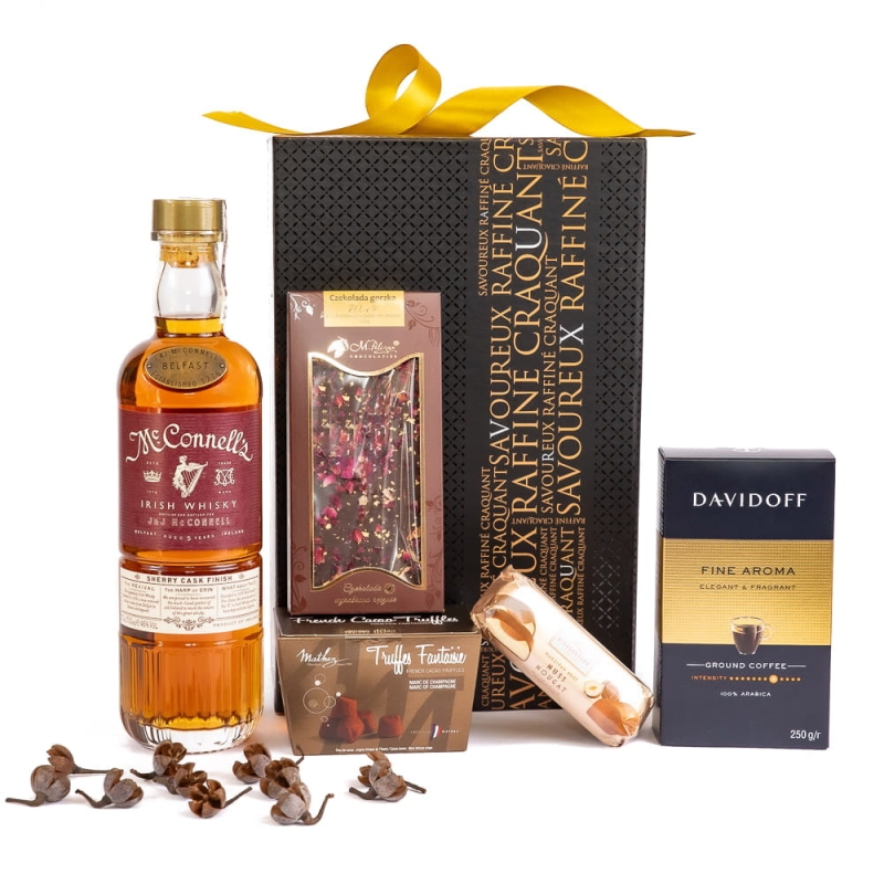 Ekskluzywny zestaw prezentowy z whisky - Ronald